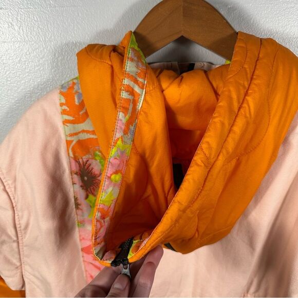We The Free For Free People Neon Colorful Quilted Firefly Parka Size Small - Picture 13 of 16